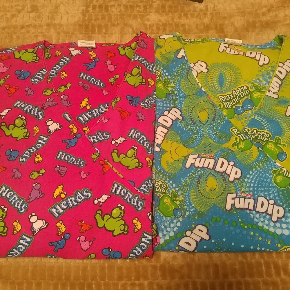 Printed medical scrubs